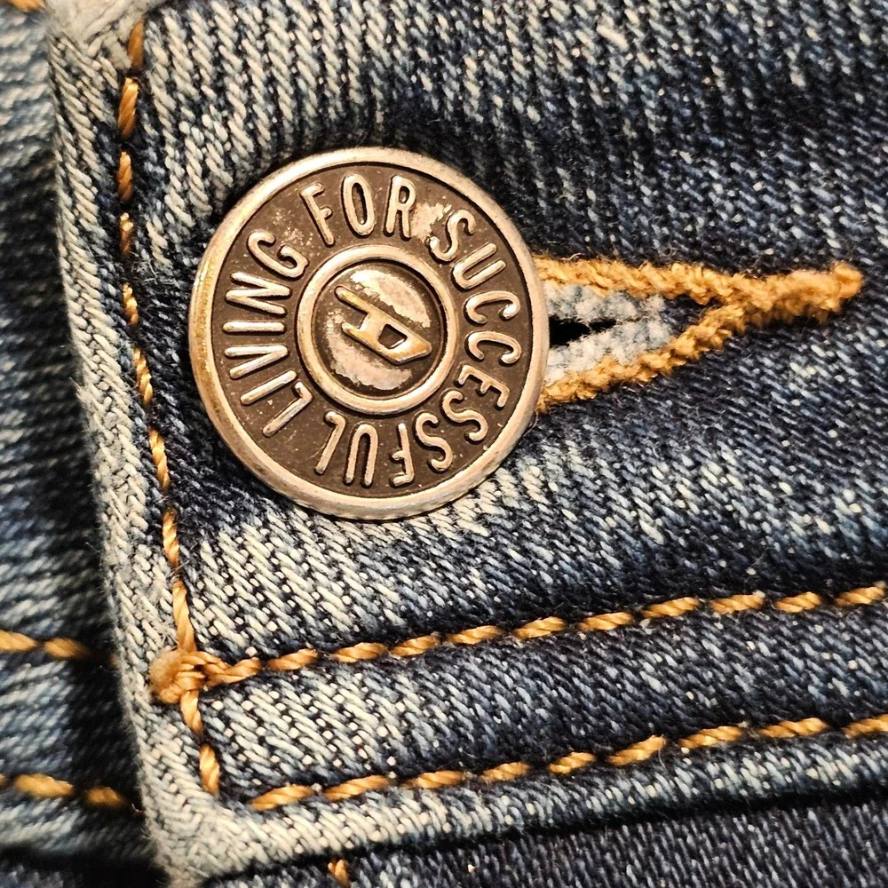 Diesel Zatiny Bootcut Jeans Mens W34 L32 Blue Medium Wash Stretch 09A80‎